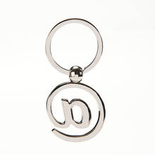 fashion design Internet Character Auto Key Chain Keychain Silver AT Sign Keyfob Gift For Boys Car Keyring 2024 - buy cheap
