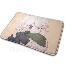 Danganronpa Chihiro Waifu Chibi Mat Rug Carpet Anti-Slip Floor Mats Bedroom Danganronpa Chibi Anime Video Game Makoto Naegi 2024 - buy cheap