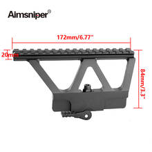 Aimsniper-Riel lateral de pistola QD AK, montaje de mira de punto rojo con Base de Riel lateral Picatinny para AK 47 AK 74, accesorio de pistola 2024 - compra barato