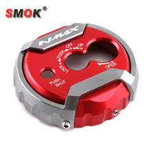 SMOK Applicable to Yamaha Nmax155 Motorcycle CNC Aluminum Alloy Lock Head Cover Modified Lock Hole Decorative Cover 2024 - buy cheap