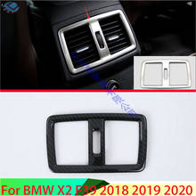 For BMW X2 F39 2018 2019 2020 Car Accessories ABS Chrome Plated Armrest Box Rear Air Vent Frame Trim Cover 2024 - buy cheap