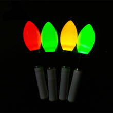 Barra de luz amarilla/roja/naranja, herramienta de flotación luminosa LED CR322, accesorio Bobber para pesca nocturna, 2 unids/lote, A278 2024 - compra barato