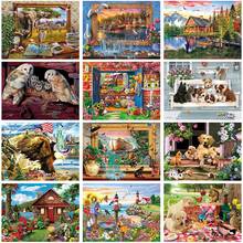 DIY Cartoon Animal Style Full Square Diamond Painting Colorful Handmade Cross Stitch Embroidery Mosaic Home Room Wall Decor 2024 - buy cheap