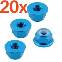 20Sets/Lot 4Pieces/Set 02190 Aluminum Nylon Nut M4 HSP 1/10 Upgrade Parts 102049 122049 For RC Model Car 2024 - buy cheap