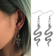 Trendy Vintage Snake Shape Dangle Earrings for Women Girl Retro Drop Earrings Cute Small Object Earring Jewelry 2024 - buy cheap