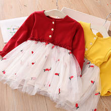 2021 Spring Girls Dresses Children Clothes Baby Girls Cotton Dress Kids Meshwork Dress Baby Girls Dress Girls Outwear MM11 2024 - buy cheap