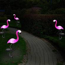 Outdoor Flamingo LED Lawn Lamp IP55 Waterproof Garden Decor Lamp Landscape Solar LED Light Festival Yard Garden Decoration 2024 - buy cheap