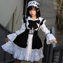 Three Pieces Maid Apron Dress Cosplay Costume Anime Sexy Girl Women Dresses Japanese Style Gothic Lolita Outfit Uniform 2022 2024 - buy cheap