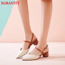 XGRAVITY New Strange Ball Heel Pointed Toe Sandals Elegant Women Closed Toe Princess Shoes High Heel Pumps Ladies Shoes B166 2024 - buy cheap