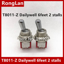 [Sa] T8011-Z curto-lance de seis pés duas tranches m12 dupla massa poeira toggle switch q11 taiwan deli wei -- 20 pçs/lote 2024 - compre barato