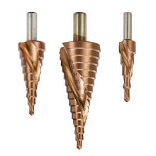 Triangle Shank Step Drill Bits Tool Garden Auger Spiral Drill Bits Countersink Bit Step Drill Cone Hole Cutter Taper M35 HSS CO 2024 - buy cheap