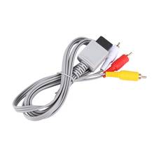 1.8 meters Gold Plated Audio Video AV Composite 3 RCA Cable for Nintendo for Wii 2024 - buy cheap