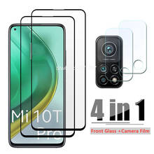 4 в 1 Защитное стекло для Xiaomi Mi 10 T Pro 10 T 11 Lite 5G 10i Mi10 9T Pro CC9 CC9E защита для экрана камеры пленка Mi10t стекло 2024 - купить недорого