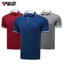 Мужская футболка для гольфа, футболка с коротким рукавом, летняя дышащая рубашка поло, топы для спорта на открытом воздухе, быстросохнущая одежда для гольфа 2024 - купить недорого