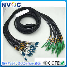 Cable blindado de fibra óptica para exteriores, Cable de parche blindado de 24 núcleos SC/FC/LC-LC/UPC, DVI SM, 50M, 100M, 150M, 24C, 9/125 G652D, 7,0mm, STUPC-LC 2024 - compra barato