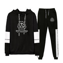 2022 Autumn Winter Scp Foundation Fashion Hip Hop Hoodies Sweatshirts And Sweatpants Men Two Piece Set Hooded Suit Velvet 2024 - buy cheap