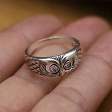 Mengyi anéis de coruja fofos para amantes, anel de noivado e casamento, melhor presente de joia boêmia estilosa 2024 - compre barato