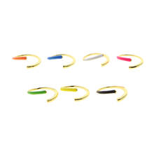 Rainbow Colorful Women Jewelry 2021 Hot Selling Fashion Candy Neon Enamel Open Adjust Finger Stacking Stack Ring For Women Girls 2024 - buy cheap