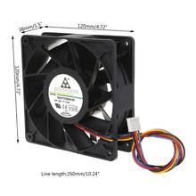 7000RPM Miner Cooling Fan 12038 12V 3A Dual Ball Bearing Brushless 4-Wire PWM Temperature Control Radiator Air Cooler 2024 - buy cheap