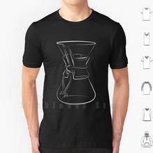 Chemex t camisa 6xl algodão legal camiseta barista cappuccino café expresso moer coração latte linha ristretto rosetta comédia popular 2024 - compre barato