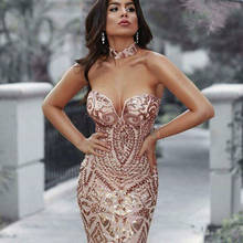 2020 сексуальные мини-платья с блестками, облегающее светоотражающее платье с глубоким V-образным вырезом, женское платье на день рождения, блестящее платье с кристаллами для вечевечерние НКИ и клуба 2024 - купить недорого