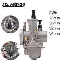 Scl motos nova motocicleta pwk 28 30 32 34mm carburador carb com jato de potência para 2t 4t motor keihin koso atv bicicleta da sujeira 2024 - compre barato