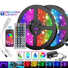 5M-30M Bluetooth LED Strip 5050 2835 IP20 RGB Strip LED Light Flexible Ribbon Stripe DC 12V RGB Diode Tape IR Controller Adapter 2024 - buy cheap