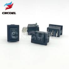 5PCS KCD1 Mini Black 3 Pin three position toggle switch On/Off/On Rocker Switch AC 6A/250V10A/125V 2024 - buy cheap
