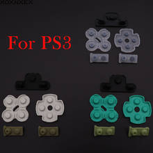 Para sony ps3 playstation 3 dualshock controlador de borracha macia substituição silicone botão adesivo condutor almofada teclado 2024 - compre barato