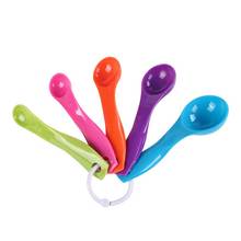 5 Pcs/Set Kitchen Measuring Cup Stackable Colorful Kitchen Measuring Cups Ergonomic Handle Cake Baking Household Measuring Scoop 2024 - buy cheap