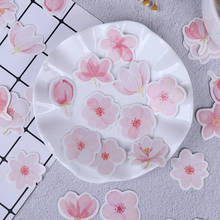 Pegatinas decorativas para diario, calcomanías con palabras de cerezo Sakura, bricolaje, decoración, diario, papelería, 45 unids/paquete 2024 - compra barato