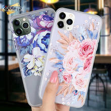 KISSCASE Flower Case For iPhone 11PRO Cover X XS Max XR 11 6 6s Plus Soft Silicone Floral Cover For iPhone 11 7 8 8 Plus 5 5s SE 2024 - buy cheap