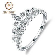 Женское кольцо из серебра 925 пробы, с имитацией бриллианта 2024 - купить недорого