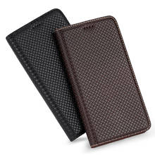 Magnet Natural Genuine Leather Skin Flip Wallet Phone Case On For iphone 7 8 Plus X XR XS 11 12 13 mini Pro MAX 12Pro 13Pro R S 2024 - buy cheap