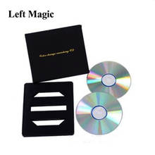 Color Changing and Vanishing CD Magic Tricks Magician Stage Gimmick Props Accessories Comedy Illusions Mentalism 2024 - buy cheap