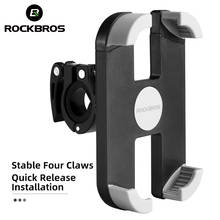 ROCKBROS Cycling Bicycle Phone Holder Adjustable Ultra-light Quick Release Cycling Handlebar Rotatable Phone Bike Accessories 2024 - buy cheap