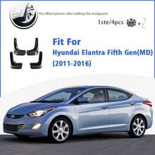 Mudguard For Hyundai Elantra Fifth Gen MD 2011-2016 Front Rear 4pcs Mudflaps Mudguards Car Accessories Auto Styline Splash Guard 2024 - buy cheap