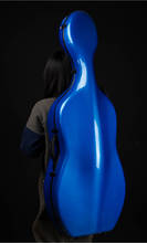 Full size Blue composite Carbon fiber Cello Case ，Free Shipping 2024 - buy cheap