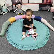 Baby Cotton Round play mat crawling rugs Infant room mat kids game Carpet Children Room decorative mats Photo Props 2024 - buy cheap