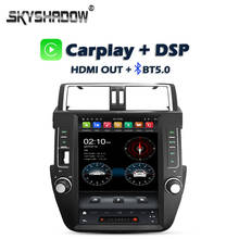 Carplay-tesla px6 player de dvd para carro, dsp, ips, android 9.0, 4g + 64gb, lte, wi-fi, bluetooth 5.0, rádio, gps, para toyota centro 2003-2011 2024 - compre barato