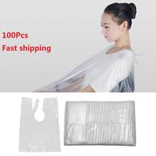 60 x 80cm Haircut Hair Cut Gown Barber Hairdresser Cape Waterproof Disposable Salon Hairdressing Capes PE Hairdressing Cloth 2024 - buy cheap