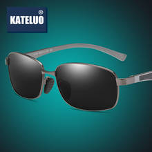 KATELUO 2020 Aluminum Men's Sunglasses Polarized UV400 Lens Male Sun Glasses Rectangle Shades Driver's Glasses for Men RE7755 2024 - buy cheap