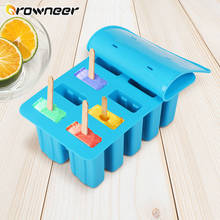 Silicone Popsicle Mold 4/10 Holes Reusable Frozen Mold Pudding Maker DIY Ice-lolly Ice Cream Cube With Tray Cover Kitchen Tools 2024 - buy cheap