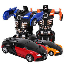 Carro de brinquedo infantil com um botão 1:36, mini robô de impacto de inércia para corrida de meninos e meninas, presente de brinquedo 2024 - compre barato