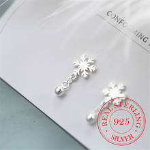 New Arrivals 925 Sterling Silver Snowflake Drop Earrings For Women Fashion Jewelry sterling-silver-jewelry pendientes 2024 - buy cheap