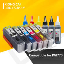 PGI770 CLI771 многоразовые полные чернильные картриджи для canon MG5770 MG6870 TS5070 TS6070 TS8070 принтер с чипом 2024 - купить недорого