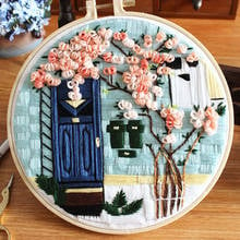 DIY Flower Embroidery Kit Material Package Plant Series Handcraft Beginner Embroidery Supplies Wall Painting Home Decor 2024 - buy cheap