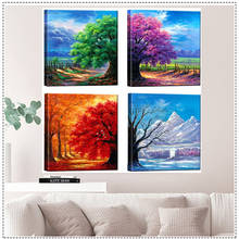 4 Seasons Modern Landscape 4 pieces Diy diamond painting 5d cross stitch kits diamond embroidery full square round drillZP-987 2024 - buy cheap