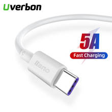 Uverbon tipo-c cabo para 5a medidores de cabo de dados de carregamento rápido para samsung s10 s9 5a carregamento rápido usb mate20 30 p30 pro 2024 - compre barato