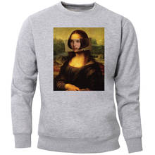 Mona Lisa Leon Mathilda Sweatshirts Hoodies Men Funny Crewneck Sweatshirt Hoodie Jumper Loose Fleece Warm Vintage Streetwear 2024 - buy cheap